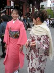 Japonės tautiniais drabužiais, Senso-ji, Tokyo